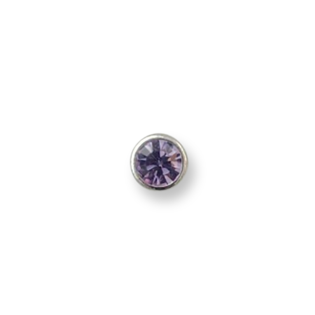 Violet Surgical Steel Stud