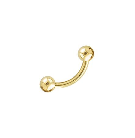 Gold Curved Bars 14 Gauge