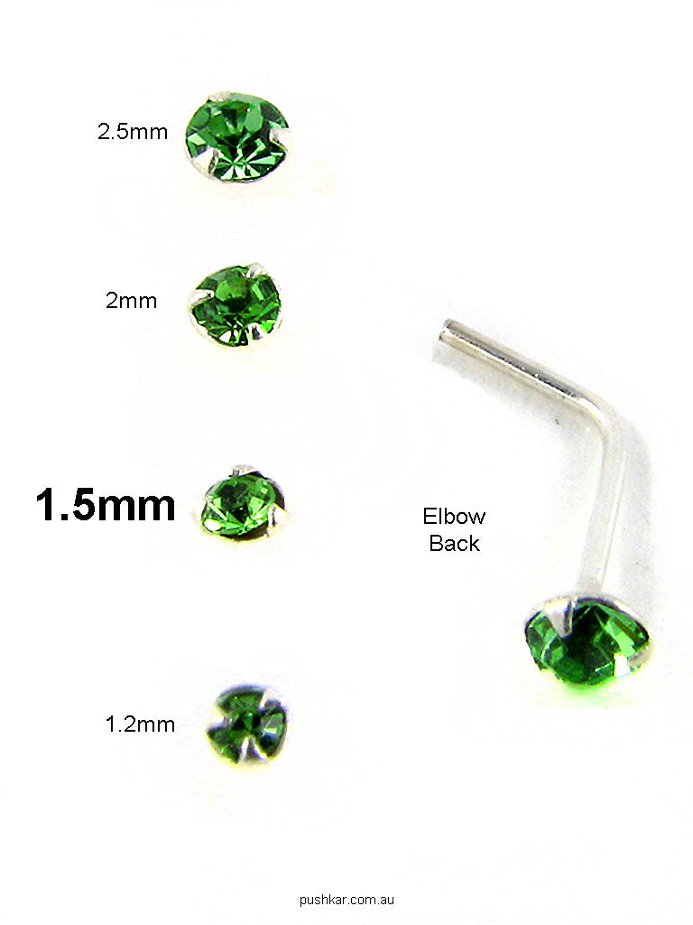 Peridot Sterling Silver Stud