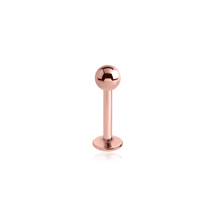 Rose Gold Labret Bar 16 Gauge