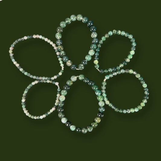 Bulk Buy Moss Agate Bracelets