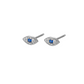 Sterling Silver Evil Eye Earrings Studs