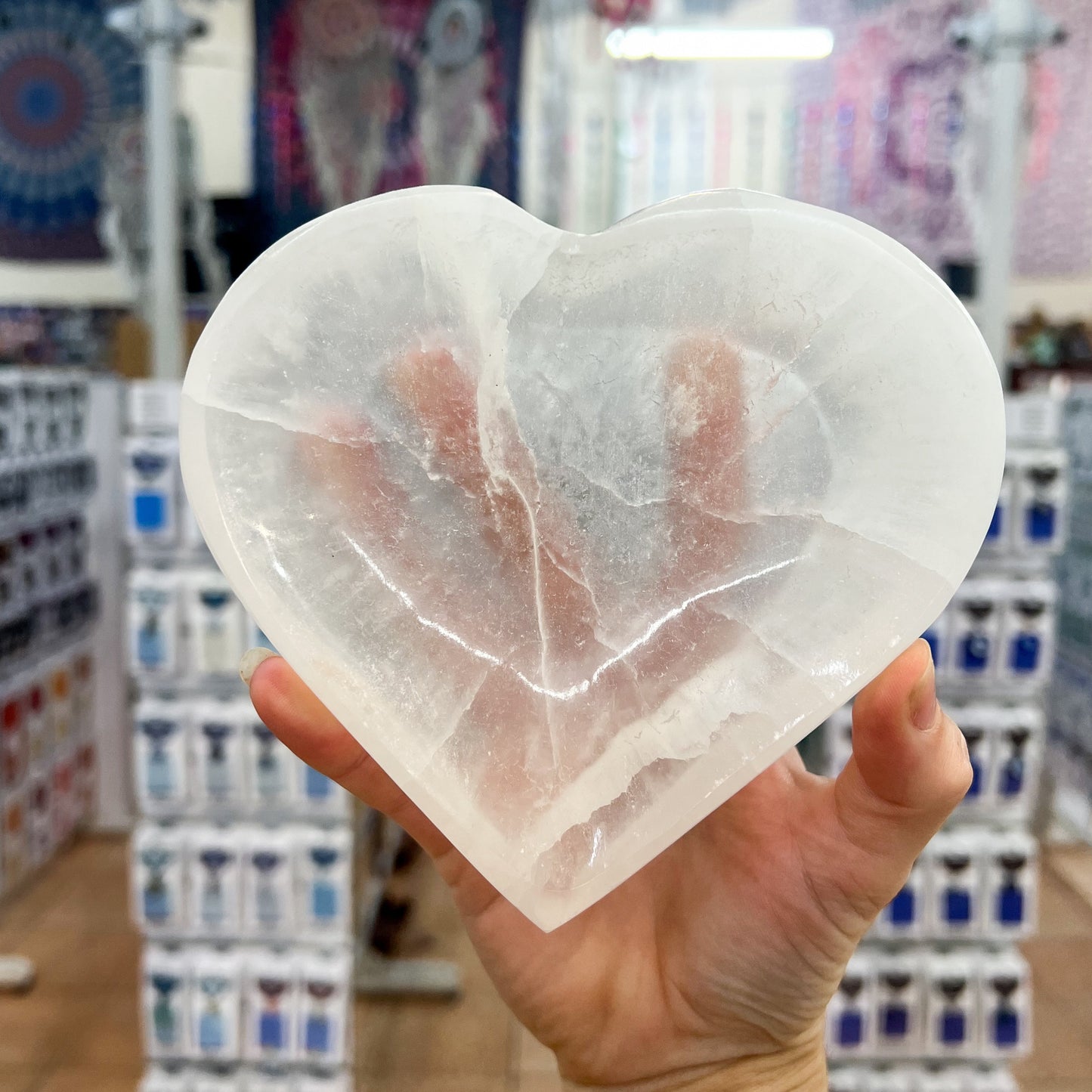 Selenite Crystal Heart Bowl