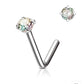 Aquamarine Sterling Silver Stud