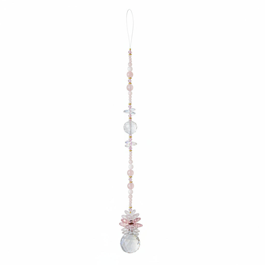 Rose Quartz Crystal Drop