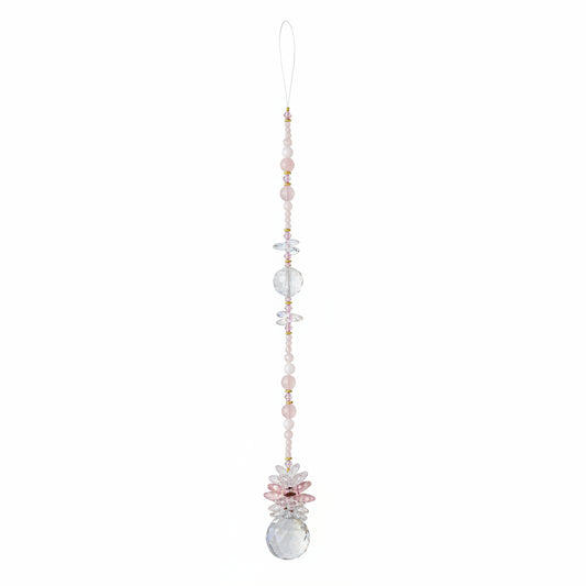 Rose Quartz Crystal Drop