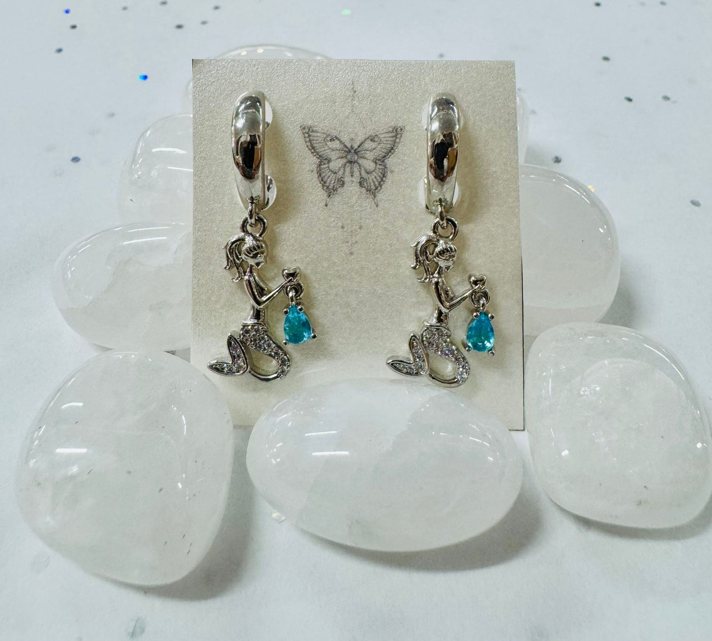 Silver Mermaid Earrings