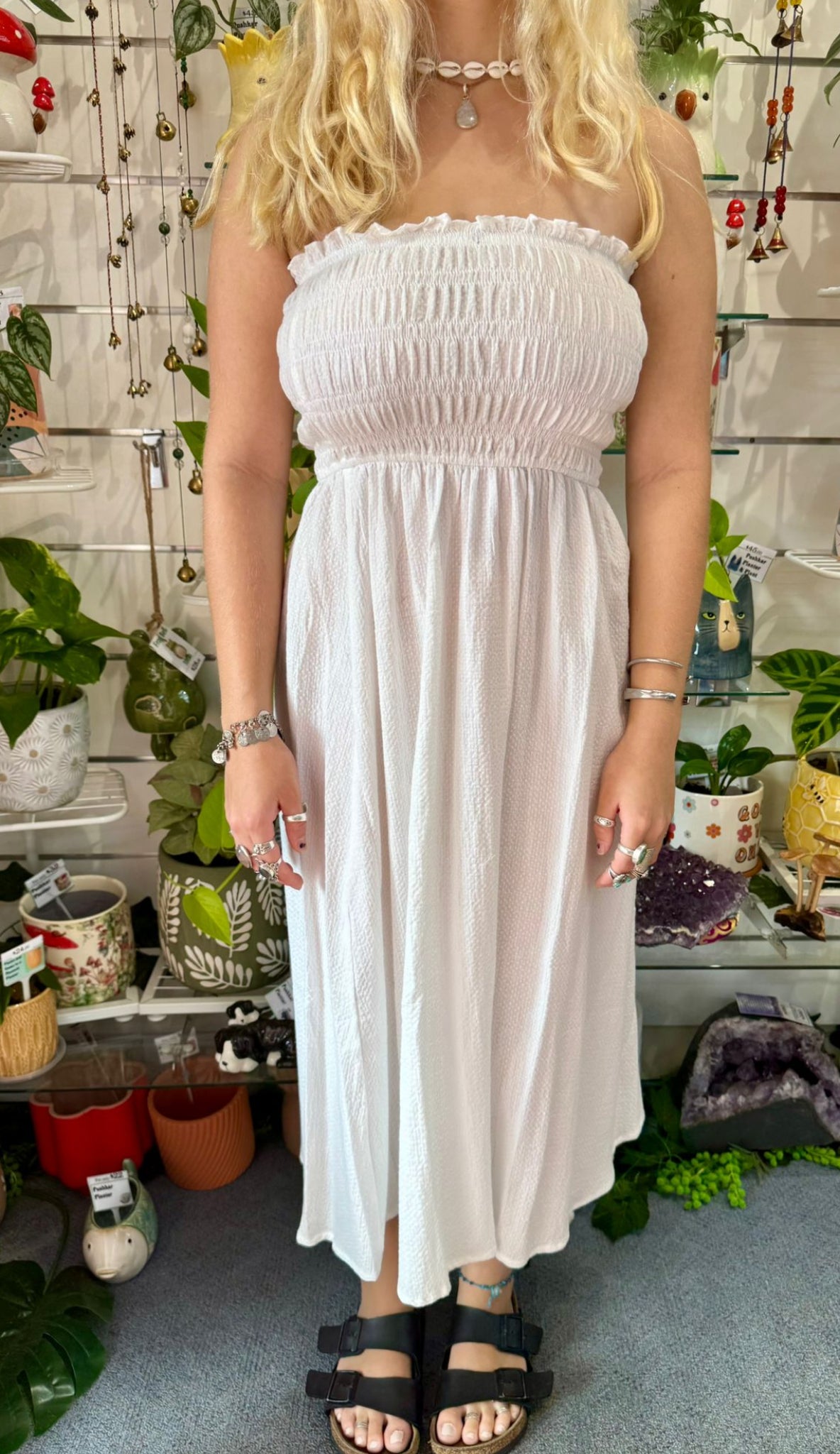 Maddy Dress White