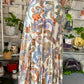 Long Panel Skirt Brown