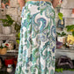 Long Panel Skirt Green