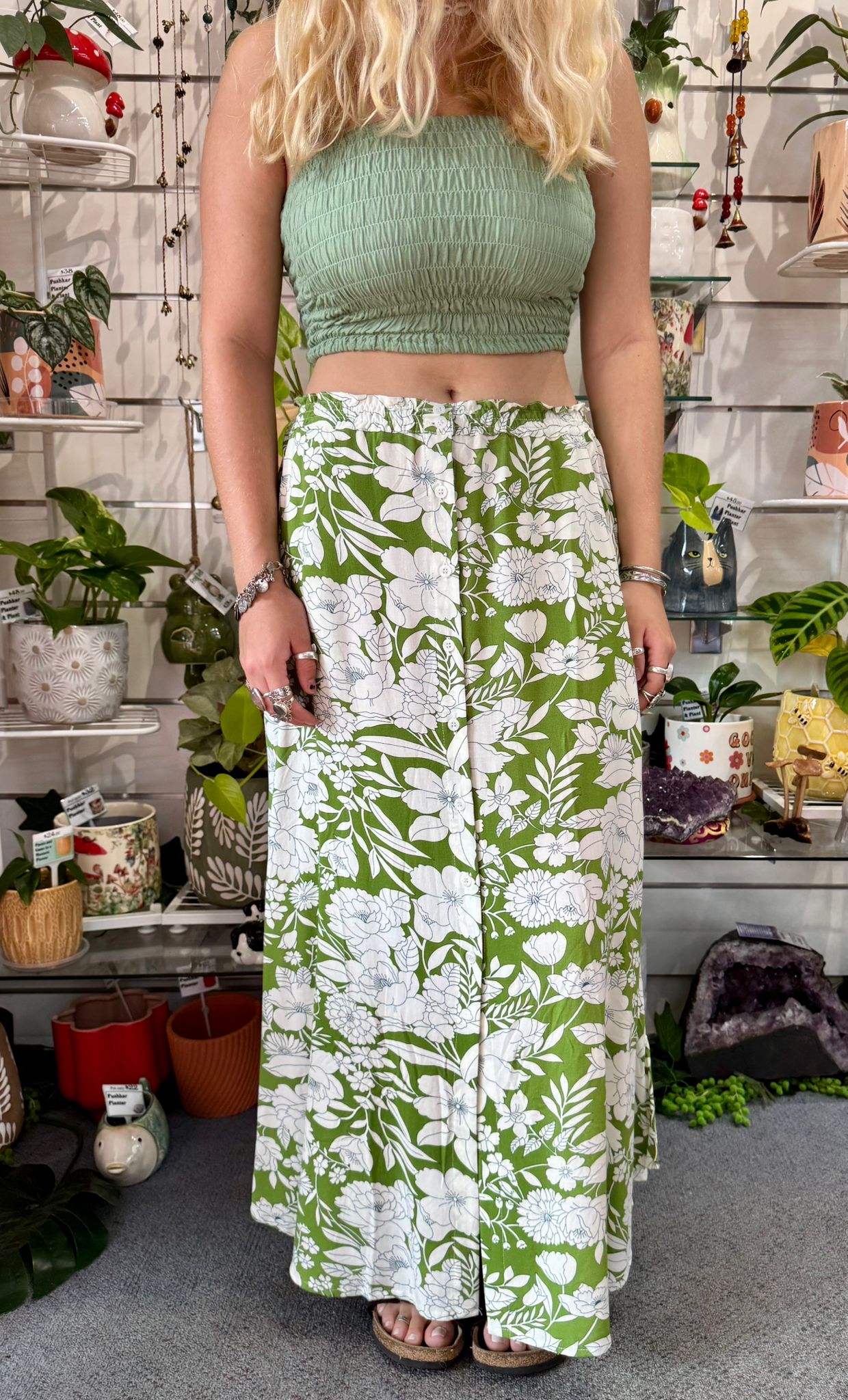 Preena Skirt Green