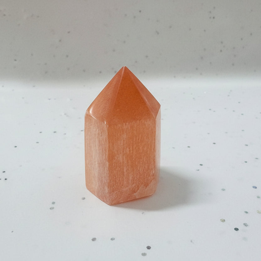 Orange Selenite Tower