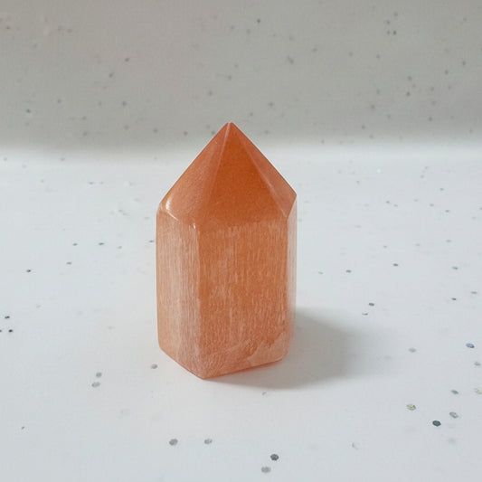 Orange Selenite Tower