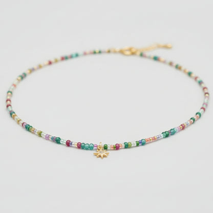 Rainbow Star Seed Bead Chocker