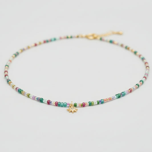 Rainbow Star Seed Bead Chocker