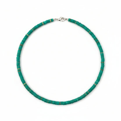 Dark Green Pearl Polymer choker