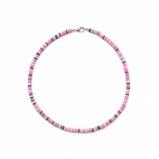 Light Pink Rainbow Polymer choker