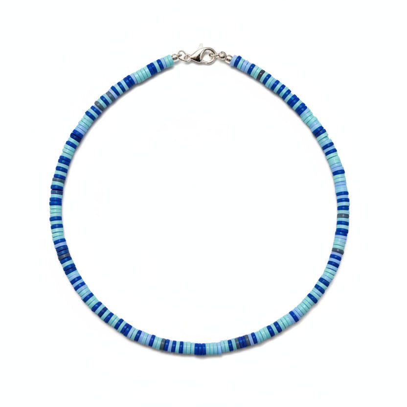 Dark blue Polymer choker