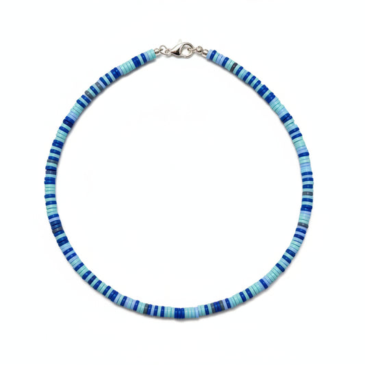 Dark blue Polymer choker