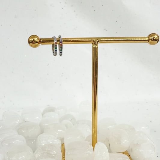 Silver Rainbow Earring