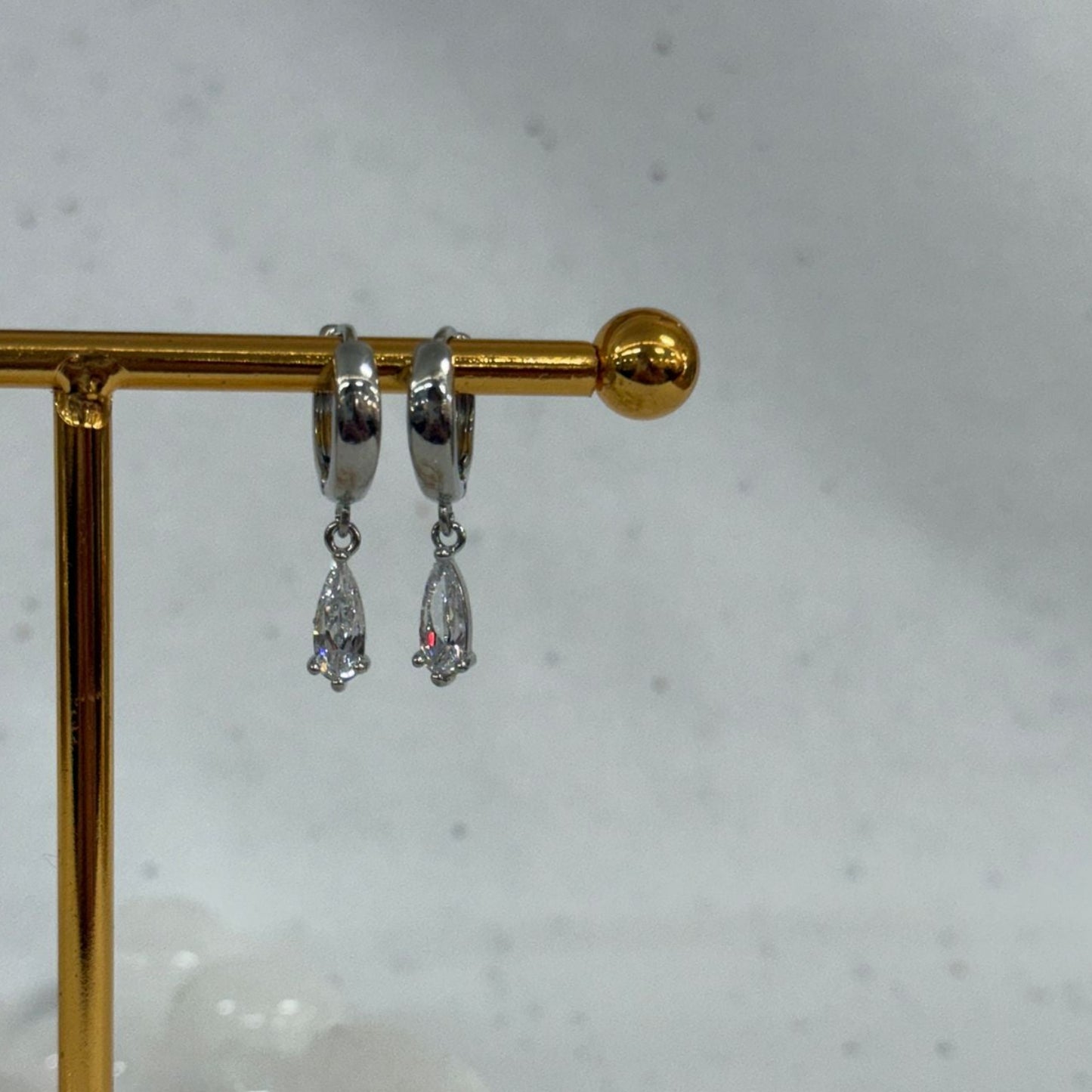 Silver Teardrop Earrings