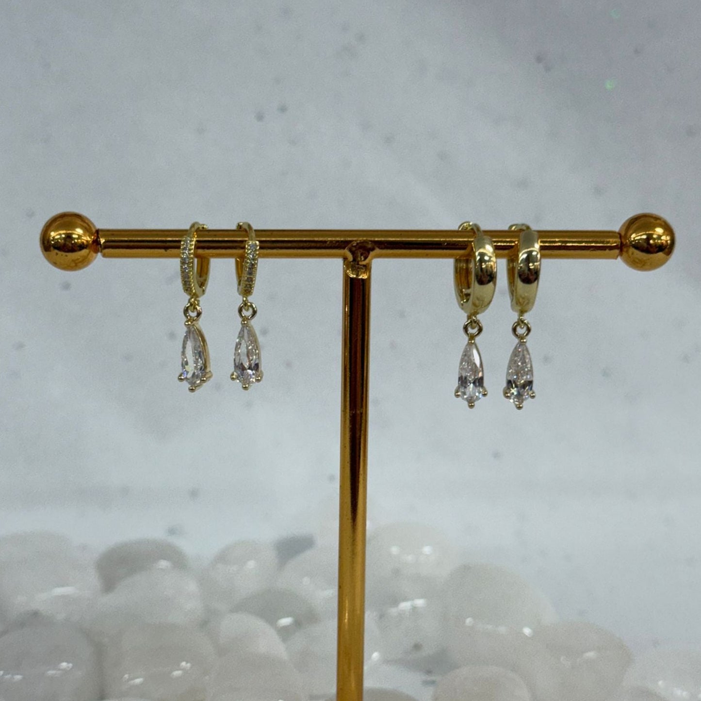 Gold Teardrop Earrings