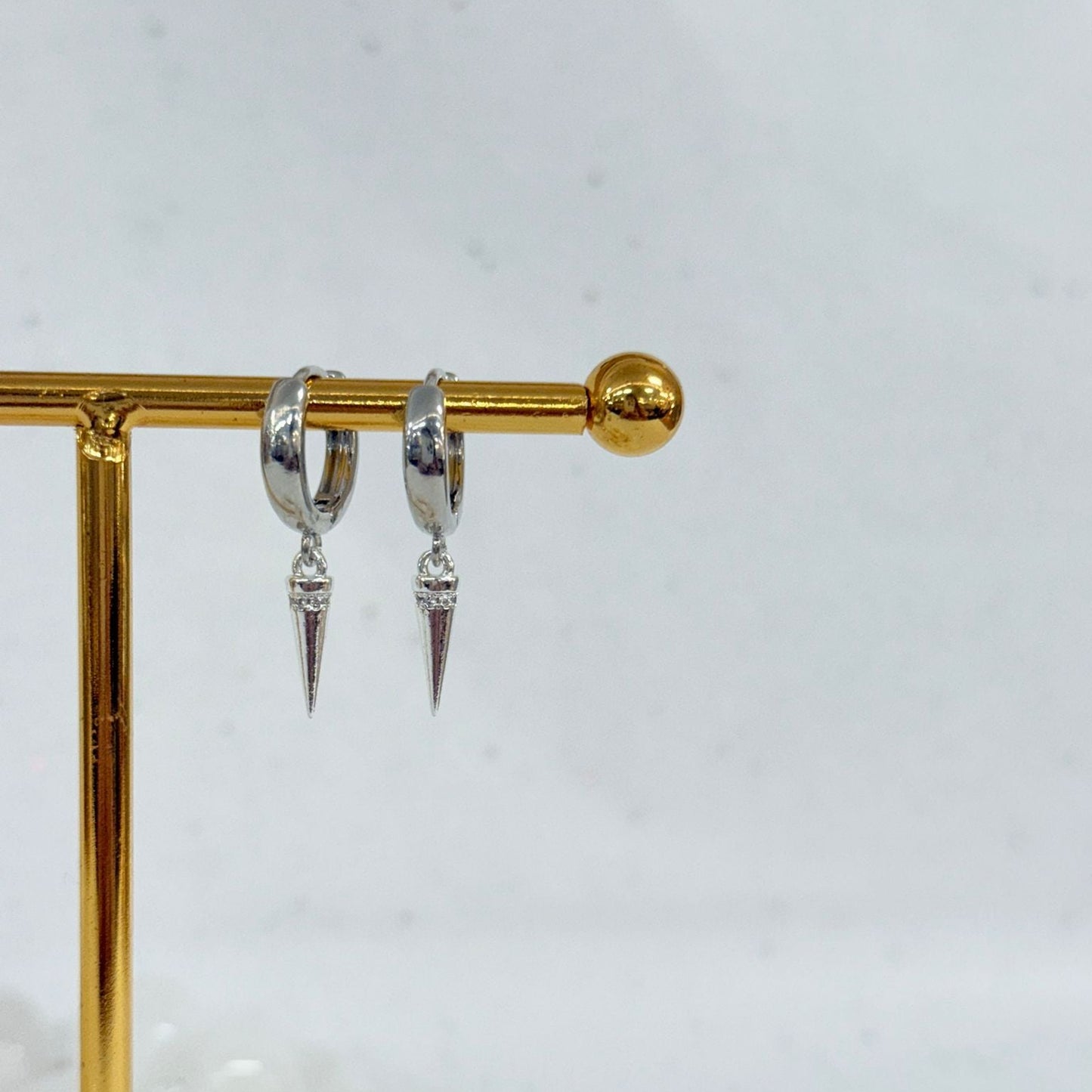 Silver Spike Earring