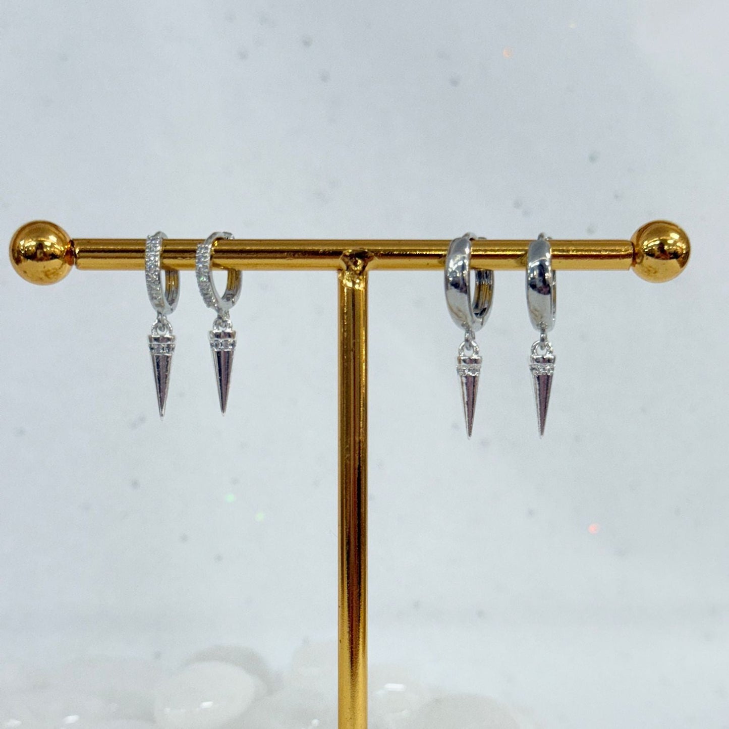 Silver Spike Earring