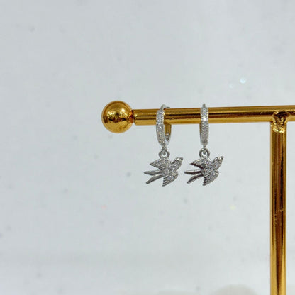 Silver Dove Earrings