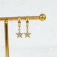 Gold Shining Star Earrings