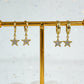 Gold Shining Star Earrings