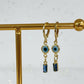 Gold Evil Eye Drop Earrings