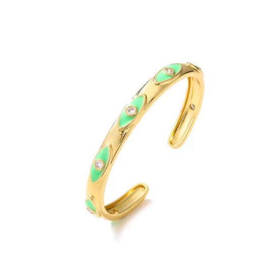 Evil Eye Cuff Gold