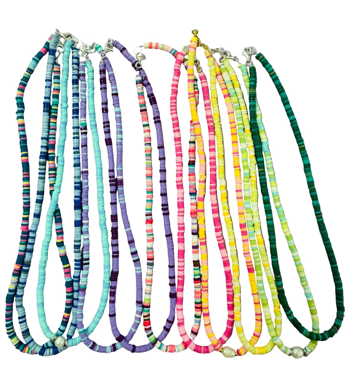 Dark blue Polymer choker