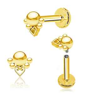 Filigree Heart Gold