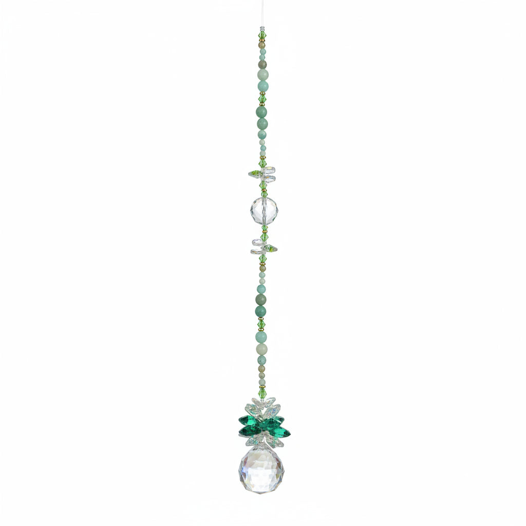 Green Amazonite Crystal Drop