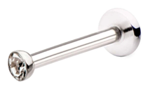 Clear Crystal Labret Bar