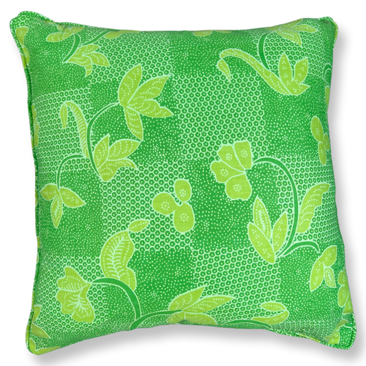 Batik Green Cushion Cover