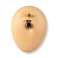 Sapphire Gold Double Jewel Belly Bar