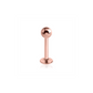 Rose Gold Labret Bar 16 Gauge