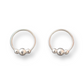 Sterling Silver Nose Rings thin Three Balls